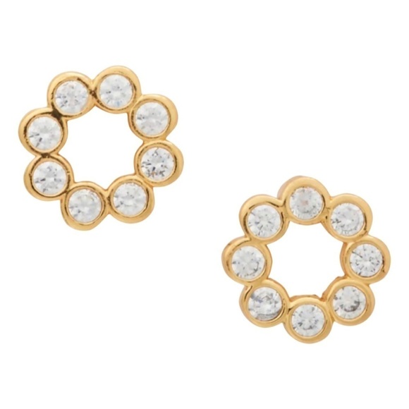 KATE SPADE • Gold Full Circle Earrings - Picture 1 of 4